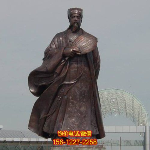 鑄銅人物景觀雕塑，點(diǎn)綴廣場(chǎng)氣派