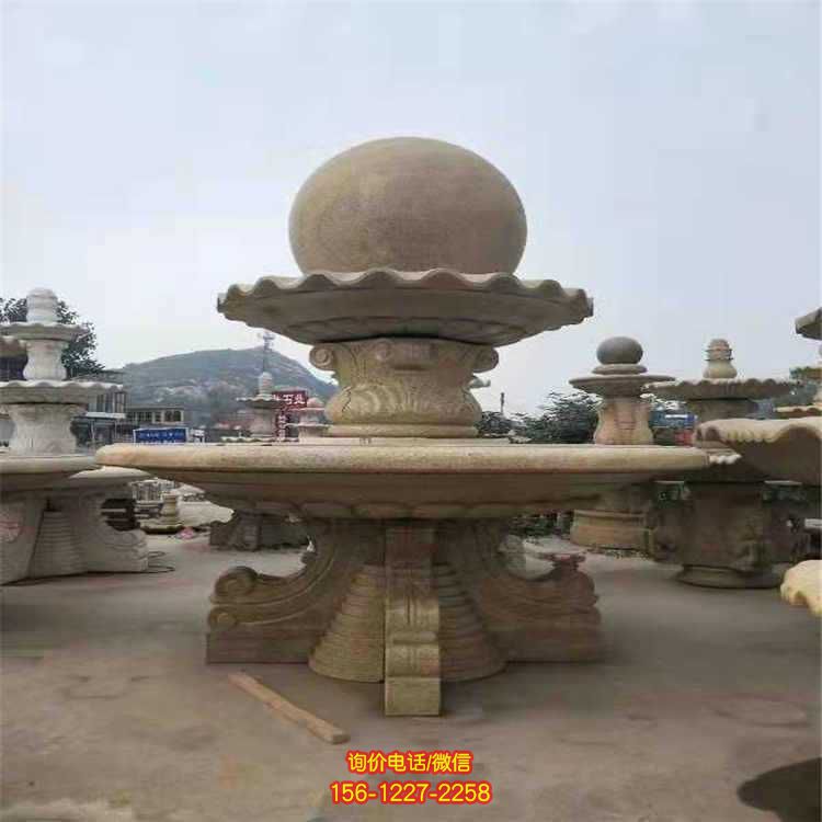 美輪美奐的大理石歐式噴泉雕塑，裝點你的別墅花園