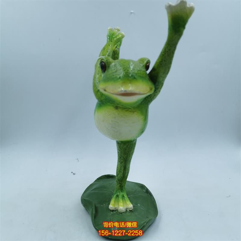 青蛙玻璃鋼雕塑，帶來無限靈動