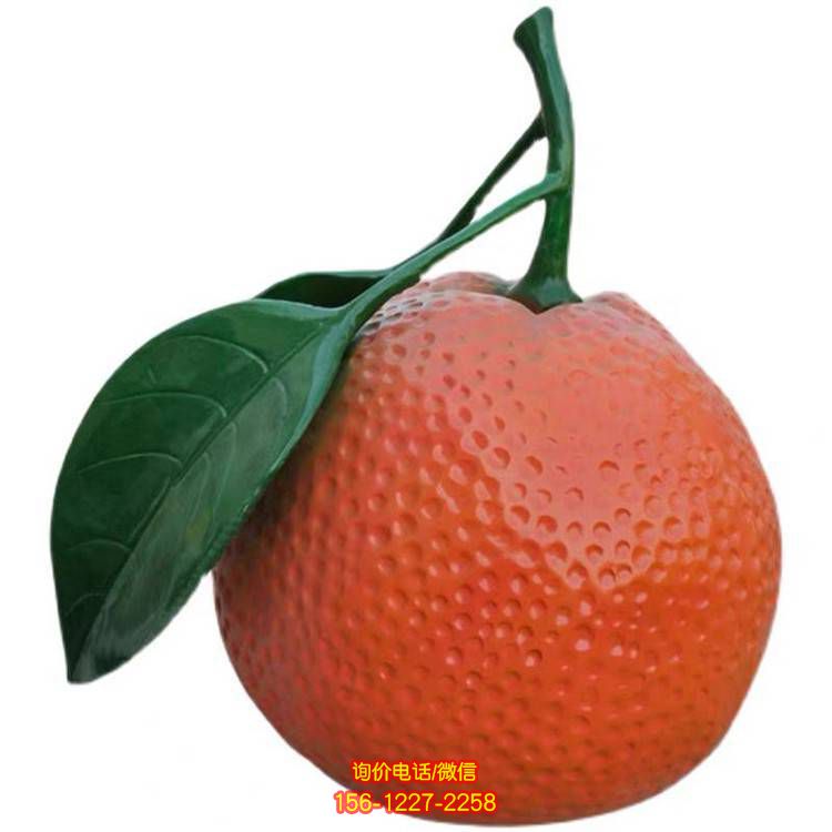 玻璃鋼桔子雕塑，為景觀增添水果魅力