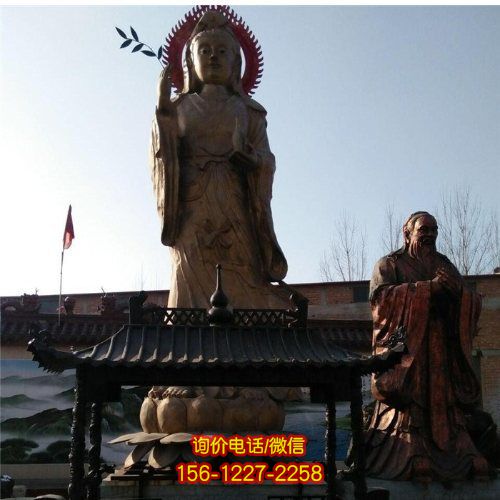 鑄銅觀音佛像雕塑，點(diǎn)亮寺院美景