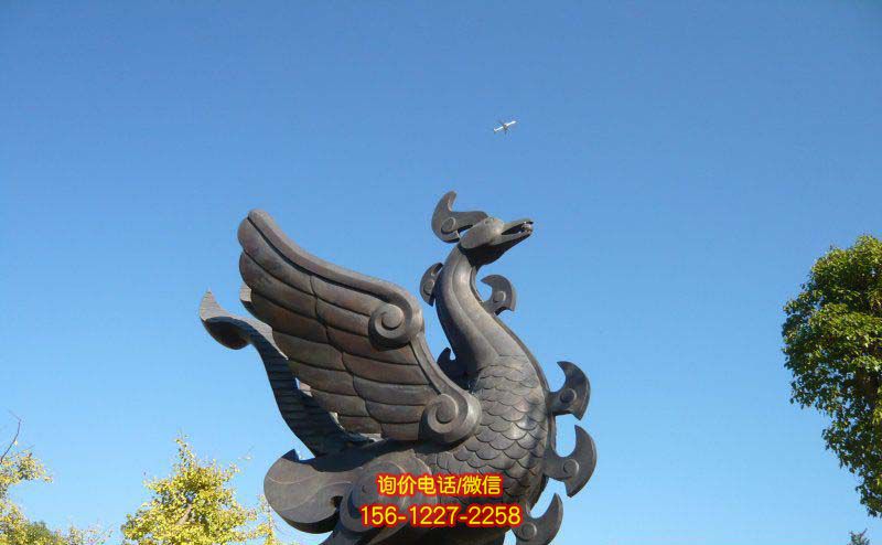鳳凰雕塑-公園創意不銹鋼仿銅鳳凰雕塑 鳳凰雕塑-公園創意不銹鋼仿銅鳳凰雕塑