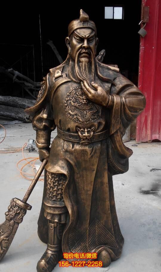 銅雕庭院供奉關羽佛像關公雕塑 銅雕庭院供奉關羽佛像關公雕塑