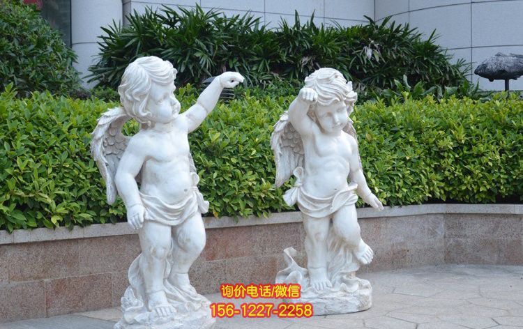 小區(qū)廣場(chǎng)擺放玻璃鋼小天使西方人物雕塑 小區(qū)廣場(chǎng)擺放玻璃鋼小天使西方人物雕塑