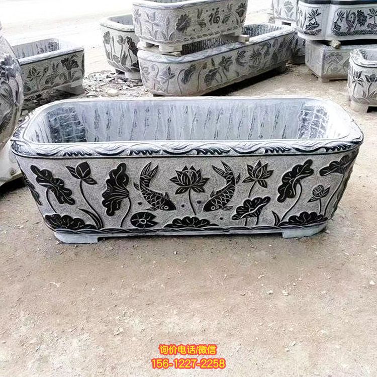 批量定制青石石雕花盆魚缸 仿古做舊戶外園林廣場(chǎng)裝飾石花盆_5802 批量定制青石石雕花盆魚缸 仿古做舊戶外園林廣場(chǎng)裝飾石花盆_5802