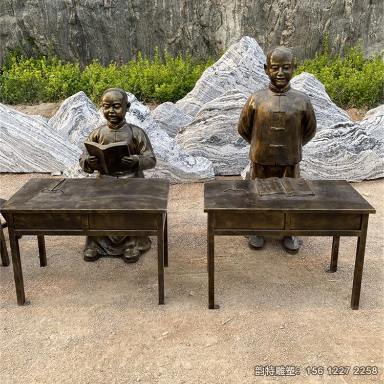 古代讀書人物雕塑09 古代讀書人物雕塑09