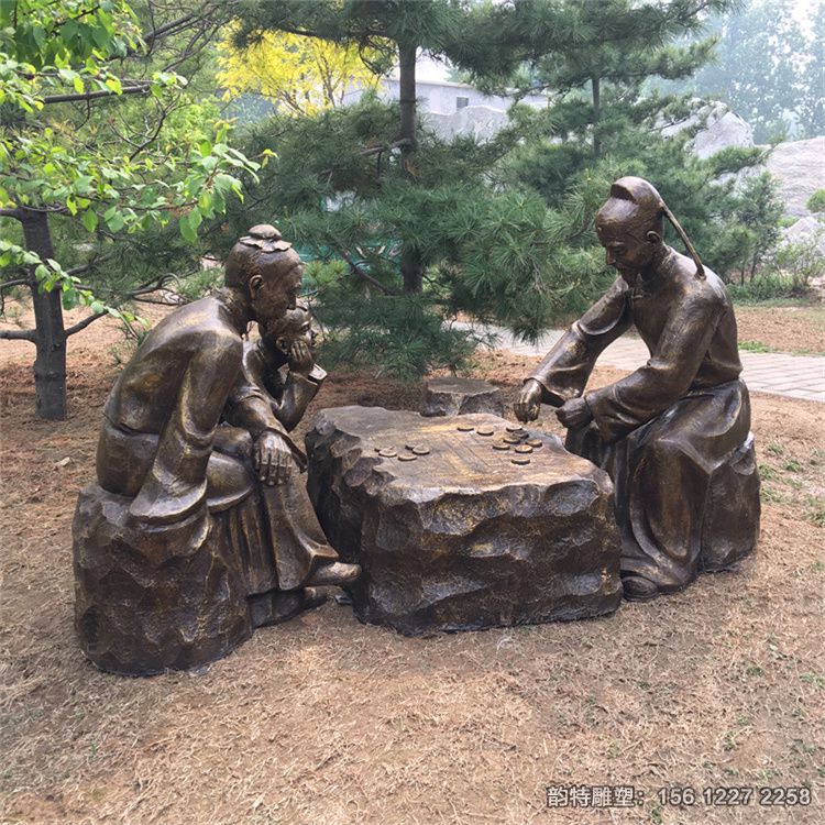 下象棋雕塑85 下象棋雕塑85