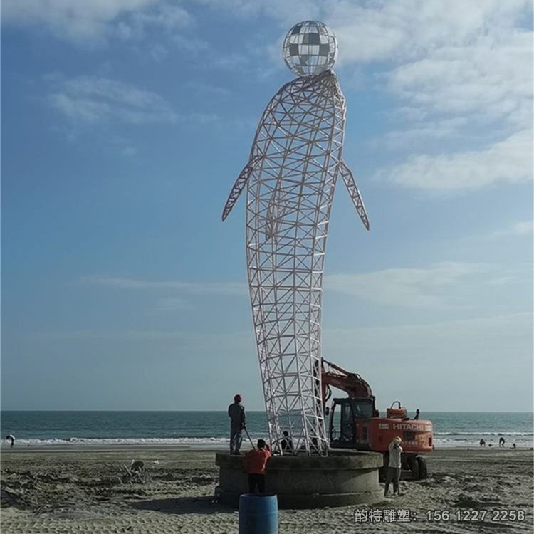 不銹鋼海豚雕塑40 不銹鋼海豚雕塑40