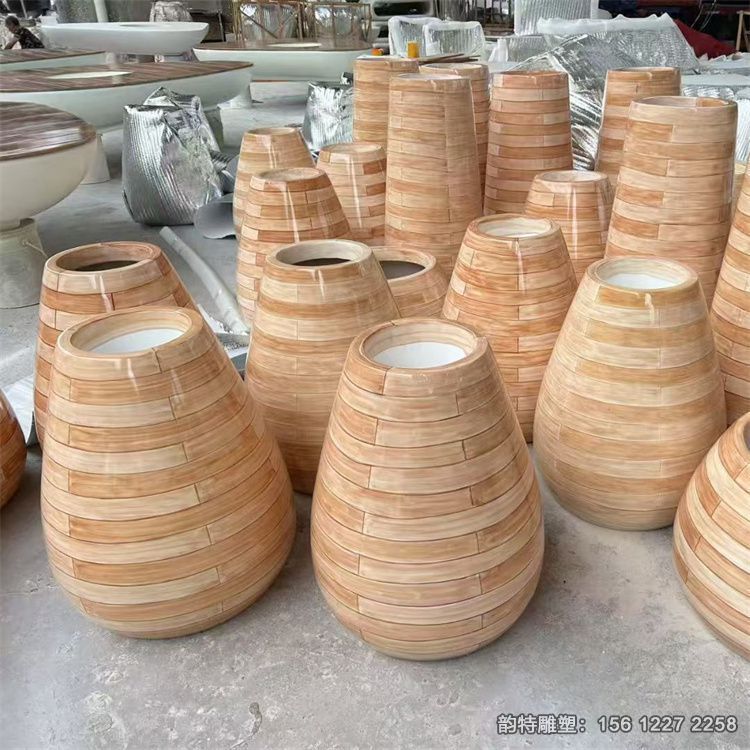 玻璃鋼花盆雕塑 款式多樣可供選擇